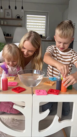 Büro Ev Ofis Yazlık Hediyesi için 6KALIP 5RENK Gel Şişe Oyuncak Seti