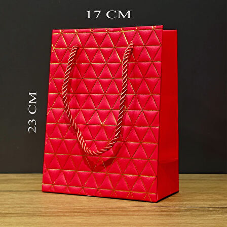 Büro Ev Ofis Hediyesi için Mini Kızık GoldenKarton Çanta