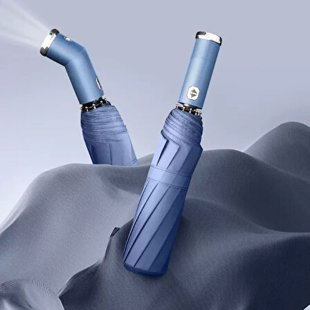 Büro Ev Ofis Hediyesi için Mavi El Fenerli Şemsiye