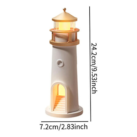 Büro Ev Ofis Hediyesi için Deniz Feneri Projektör Gece Lambası