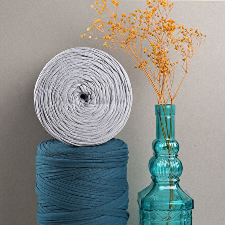 Büro Ev Ofis Hobi Dikiş Atölyesi için Mavi Penye Kumaş El Örgü İpi