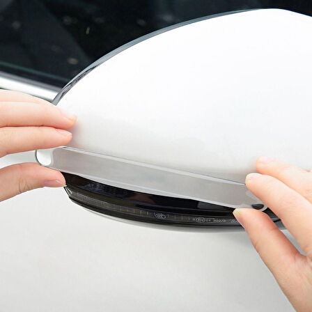 Büro Ev Ofis Arabası için 4ADET Şeffaf Yapışkanlı Oto Darbe Koruyucu Bant Seti