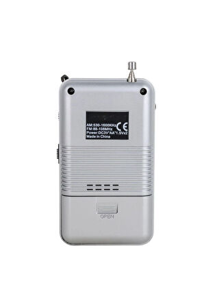 Büro Ev Ofis Hediyesi için Cep Tipi Gri til Analog Radyo