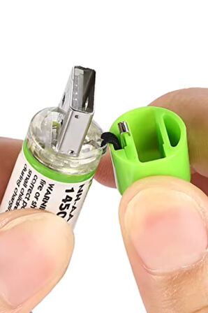 Büro Ev Ofis Cihazları için 2ADET USB Şarjlı 1450mAh AA 1.2V Lityum Kalem Pil Seti