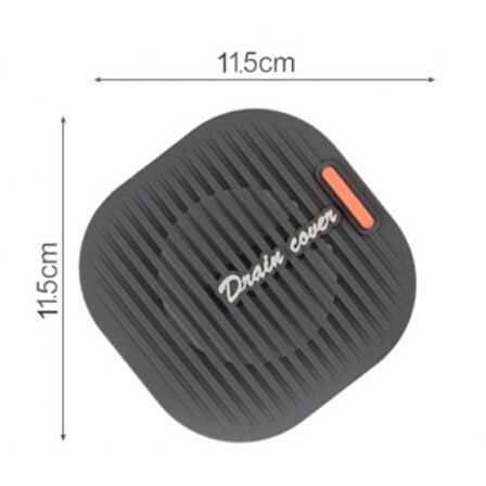 Büro Ev Ofis Mutfağı için Gri Süzgeçli Lavabo Gider Koruyucu Mat