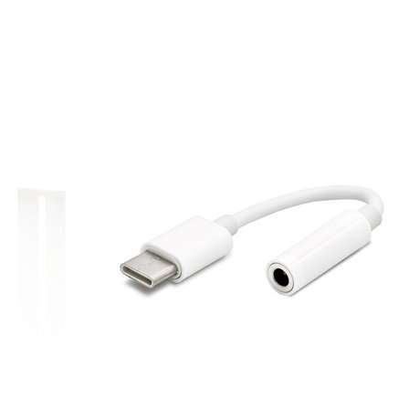 Büro Ev Ofis Cihazları için Beyaz Xiaomi Uyumlu TypeC To 3.5MM F Çevirici