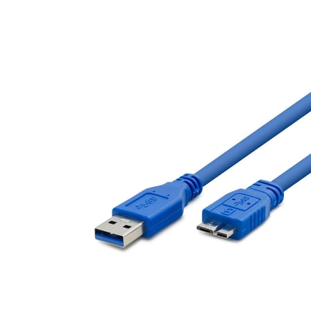 Büro Ev Ofis Cihazları için 150CM Mavi USB30 To NOTE4 Harddisk Kablosu