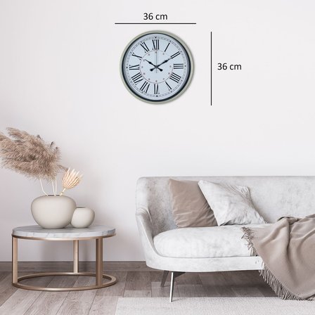 Büro Ev Ofis Hediyesi için 36CM Krem Dekor Modern Duvar Saati