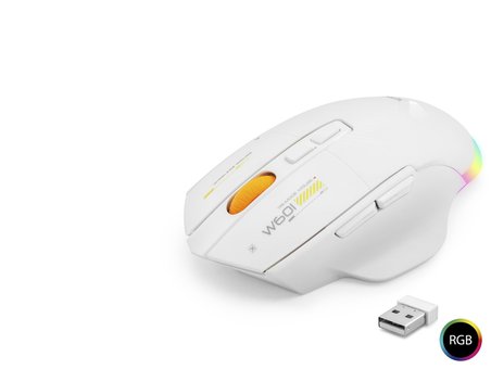 Büro Ev Ofis Bilgisayarı için 2MOD 12800DPI 7TUŞ 1000HZ Beyaz Rgb Kablosuz Gaming Mouse