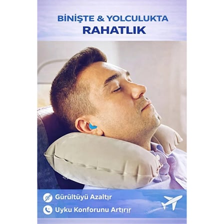 Büro Ev Ofis Deniz Yüzme Keyfi için 6PARÇA Kutulu Gürültü Önler Sızdırmaz Silikon Kulak Tıkacı