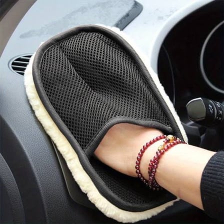 Büro Ev Ofis Arabası için Araç Dışı Çizmez Ezici Mikrofiber Yün Oto Yıkama Eldiveni