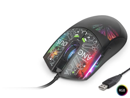 Büro Ev Ofis Bilgisayarı için 7200DPI Rgb Soyut Art Desenli Mouse