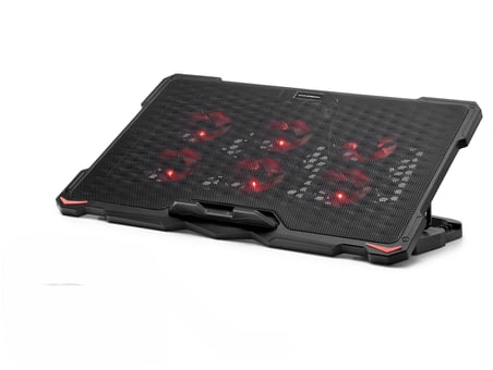 Büro Ev Ofis Bilgisayarı için Siyah 6 Fanlı Ledli Notebook Soğutucu