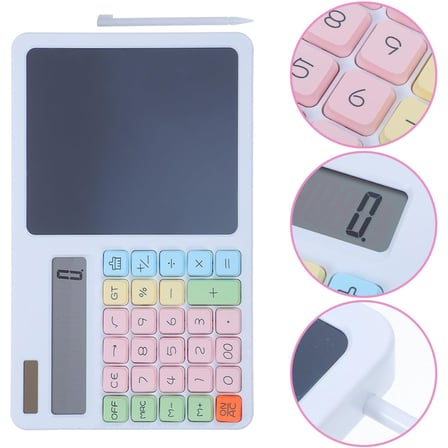 Büro Ev Ofis Hediyesi için 12HANE Lcd Yazı Tahtalı Dijital Kalemli Hesap Makinesi