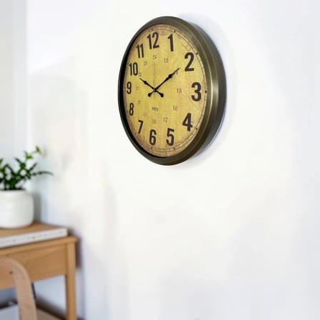 Büro Ev Ofis Dekoru için 52CM Retro Heritage Motif Duvar Saati