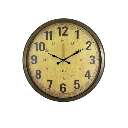 Büro Ev Ofis Dekoru için 52CM Retro Heritage Motif Duvar Saati