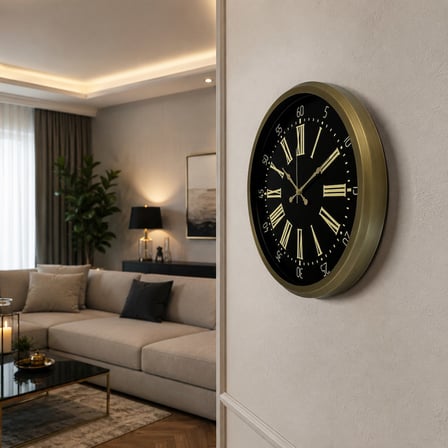 Büro Ev Ofis Dekoru için 52CM Retro Legacy Motif Duvar Saati