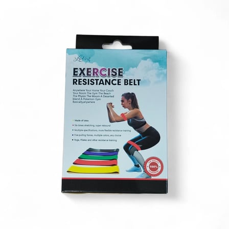 Büro Ev Ofis Egzersiz Sporu için 5ADET Aerobik Bant Pilates Yoga Bandı Seti