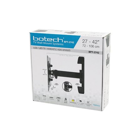 Büro Ev Ofis Televizyonu için 72-106CM 180 Dönen Hareketli Lcd Led TV Askı Aparatı