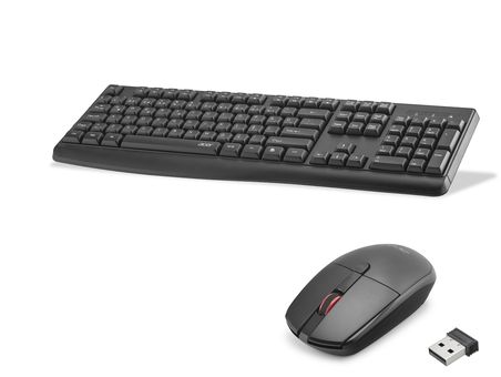 Büro Ev Ofis Hediyesi için 1600DPI Kablosuz Klavye Mouse Seti