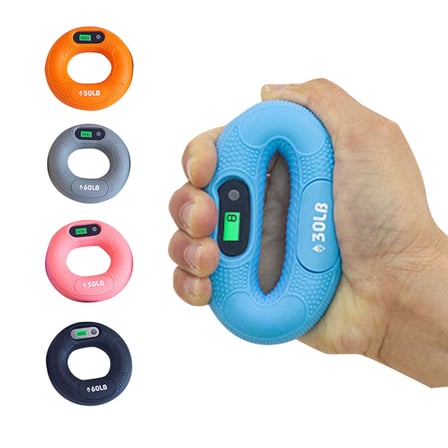 Büro Ev Ofis Egzersiz Spor Keyfi için Akıllı Sayaçlı El Güçlendirme Halkası