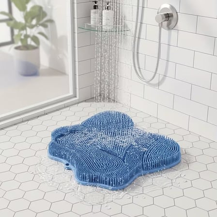 Büro Ev Ofis Duş Keyfi için Silikon Ayak Sırt Masajlı Vantuzlu Banyo Matı
