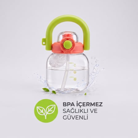 Büro Ev Ofis Hediyesi için 600ML Sızıdrmaz Kapaklı Sporcu Matarası