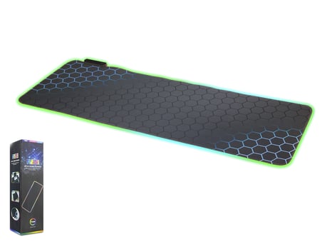 Büro Ev Ofis Bilgisayar Masası için 30X80CM Rgb Mavi Petek Mouse Pad