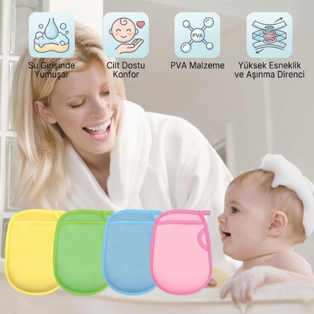 Büro Ev Ofis Bebek Bakımı için Yumuşak Eldiven Tşp Banyo Kesesi