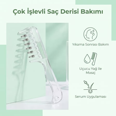 Büro Ev Ofis Kişisel Saç Bakımı için Doldurulur Hazneli Yağı Uygulama Tarağı