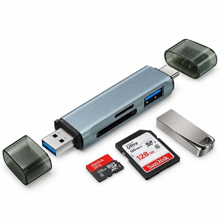 Büro Ev Ofis Cihazları için TYPEC USB Card Reader