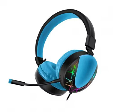 AKZ 021 Kablolu Mikrofonlu Işıklı Oyuncu Kulaklığı RGB