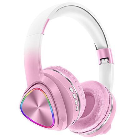 Karler Bass Tune 650 BT RGB Kablosuz Kulak Üstü Kulaklık - Pembe