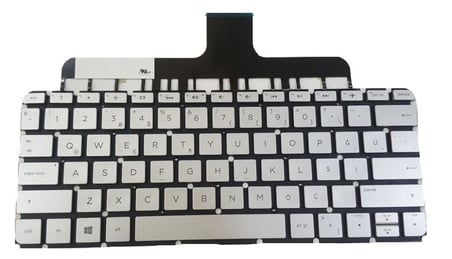 Hp Envy 13-ab 13T-AB Serisi Notebook Klavyesi (Gri TR) Işıklı