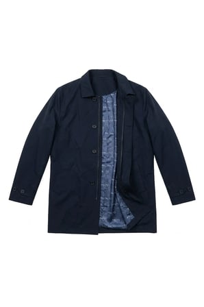 suya dayanıklı baharlık ince trençkot Lacivert / XL