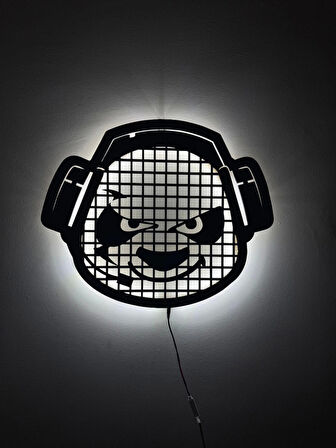 LED Işıklı Gamer Panda Tablosu