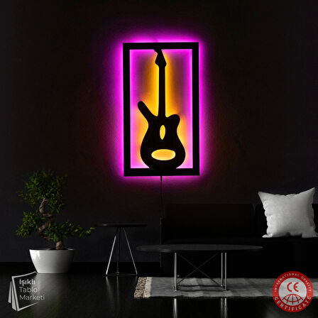 Tablo Marketi Gitar Tablo - 40x70 cm