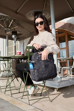 Unisex Suya Dayanıklı Krinkıl Kumaş Çok Gözlü  Laptop Okul Ve Sırt Çantası SRGN59