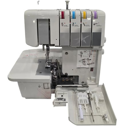  Moonstar 520 Ev Tipi 2-3-4 İplik Overlok Makinası Çok Fonksiyonlu Profesyonel Dikiş Makinası