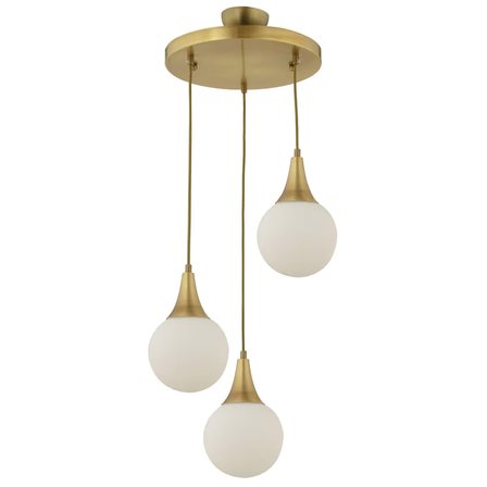 Damla 3 Lü Yuvarlak Eskitme Modern Sarkıt Mutfak Oturma Odası Salon Sarkıt Avize 