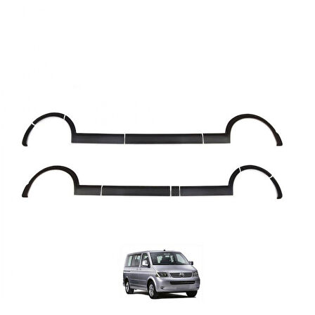 Volkswagen Transporter T5 Uzun Şasi 2003 - 2009 Çamurluk Kapı Dodikleri Set 11 Parça Sol Sürgü