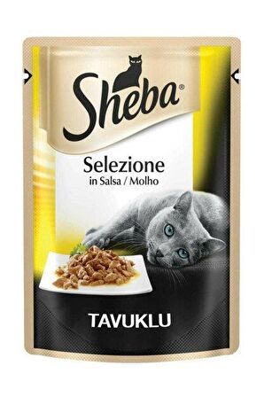 Sheba Pouch Tavuklu Yetişkin Kedi Konservesi 85 Gr