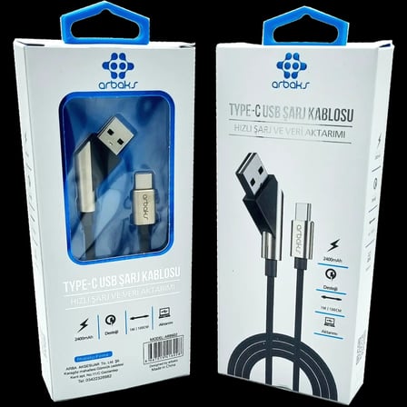 TYPE-C Metal Hızlı Şarj Ve Veri Aktarımı ARB-602