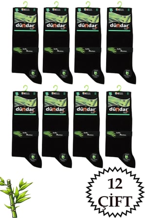 Erkek Bambu Plus Uzun Çorap 12'li Paket