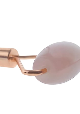 1Sen Art & Beauty Pembe Kuvars Face Roller Doğal Taş Yüz Masaj Aleti