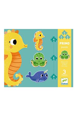 Djeco Hayvanlar 4+6+9 Parça Çocuk Puzzle