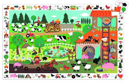 Djeco The Farm 3+ Yaş Büyük Boy Puzzle 35 Parça