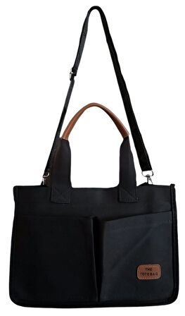 ÜÇ GÖZLÜ THE TOTE BAG KANVAS KADIN EL OMUZ ÇANTA ÇAPRAZ ASKILI 21X32x12cm