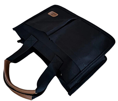 ÜÇ GÖZLÜ THE TOTE BAG KANVAS KADIN EL OMUZ ÇANTA ÇAPRAZ ASKILI 21X32x12cm