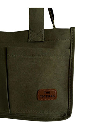 ÜÇ GÖZLÜ THE TOTE BAG KANVAS KADIN EL OMUZ ÇANTA ÇAPRAZ ASKILI 21X32x12cm